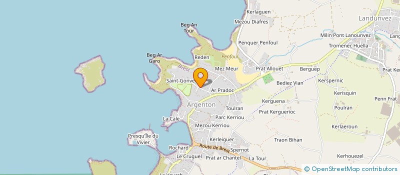 localisation de l'entreprise MENGRADIOU  LANDUNVEZ