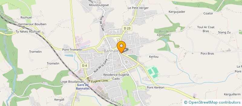 localisation de l'entreprise MENGUAL COUVERTURE  LE TREVOUX