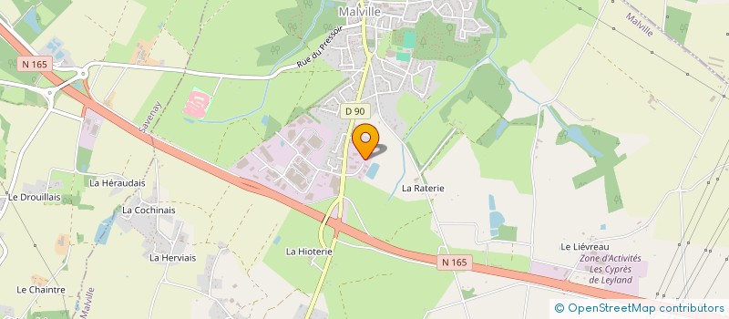 localisation de l'entreprise MENGUY BURBAN ATLANTIQUE à MALVILLE