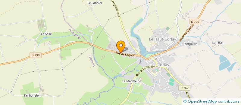 localisation de l'entreprise MENGUY GREGOIRE à LE HAUT-CORLAY