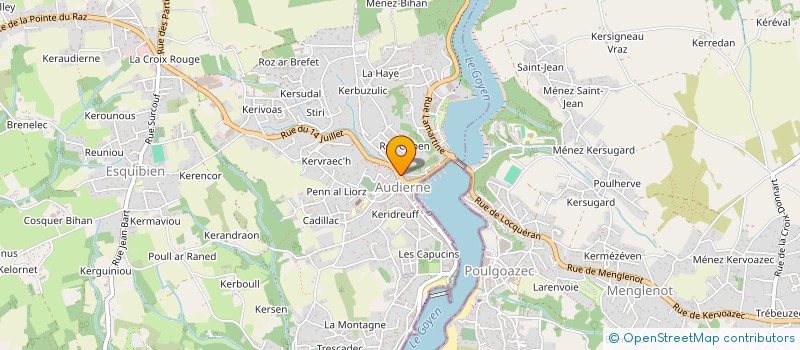 localisation de l'entreprise MENHIR OPTIQUE à AUDIERNE