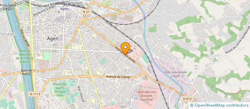 localisation de l'entreprise MENICHINI-ROSA à AGEN