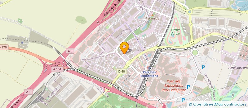 localisation de l'entreprise MENICON SAS à VILLEPINTE