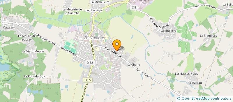 localisation de l'entreprise MENIE  LA CHEVROLIERE