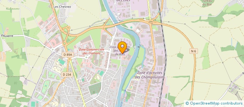 localisation de l'entreprise MENIER-CHERREAU à AUXERRE