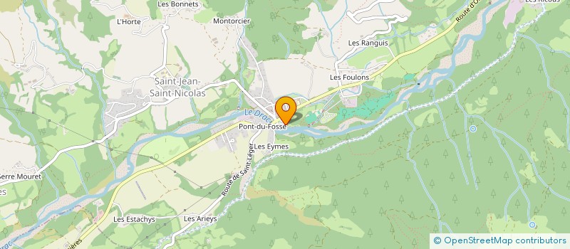 localisation de l'entreprise MENIER SPORTS AU COEUR DE L'AIGUILLE  SAINT-JEAN-SAINT-NICOLAS