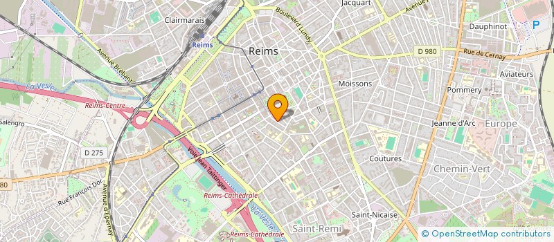 localisation de l'entreprise MENILLET DIFFUSION  REIMS