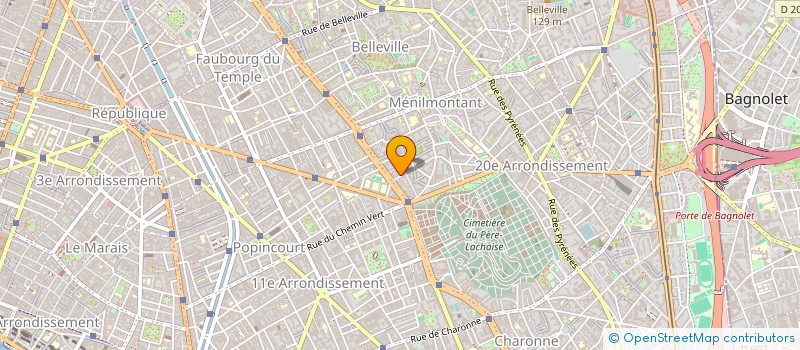 localisation de l'entreprise MENILMONTANT RETOUCHES  PARIS