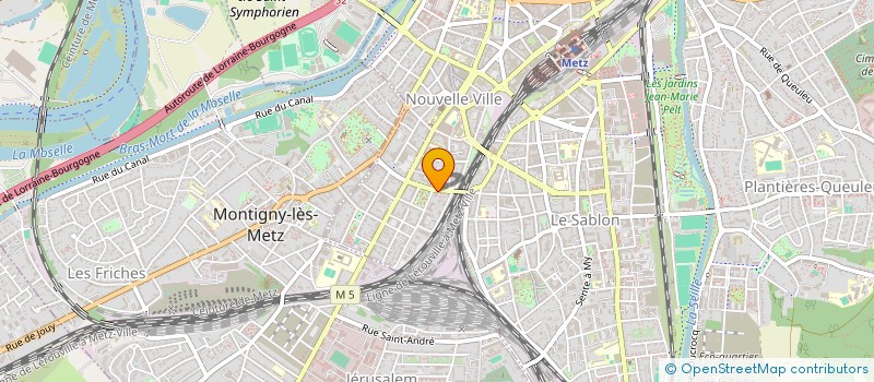 localisation de l'entreprise MENILTECH à METZ