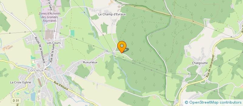 localisation de l'entreprise MENINGES  CORCIEUX