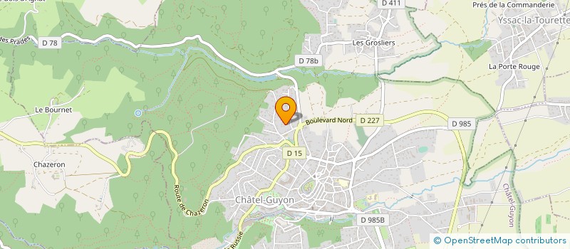 localisation de l'entreprise MENINOS GUERREIROS  CHATEL-GUYON