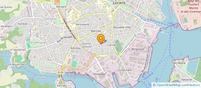 localisation de l'entreprise MENIR  LORIENT