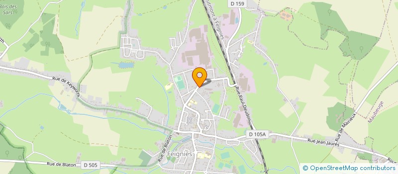 localisation de l'entreprise MENISSEZ DISTRIBUTION à FEIGNIES