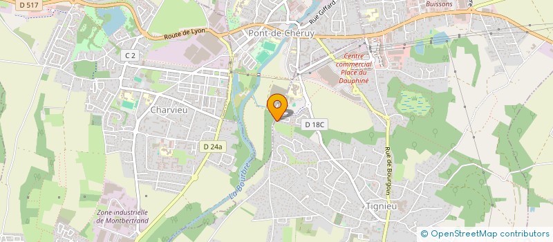 localisation de l'entreprise MENJYC  TIGNIEU-JAMEYZIEU