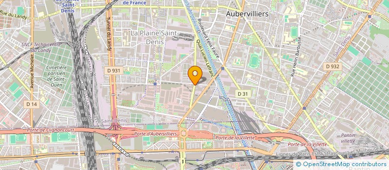 localisation de l'entreprise MENKU 66  AUBERVILLIERS