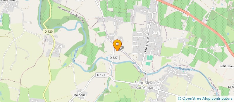 localisation de l'entreprise MENLAB à SOULAINES-SUR-AUBANCE