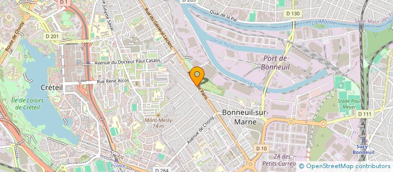 localisation de l'entreprise MENNECY à BONNEUIL-SUR-MARNE