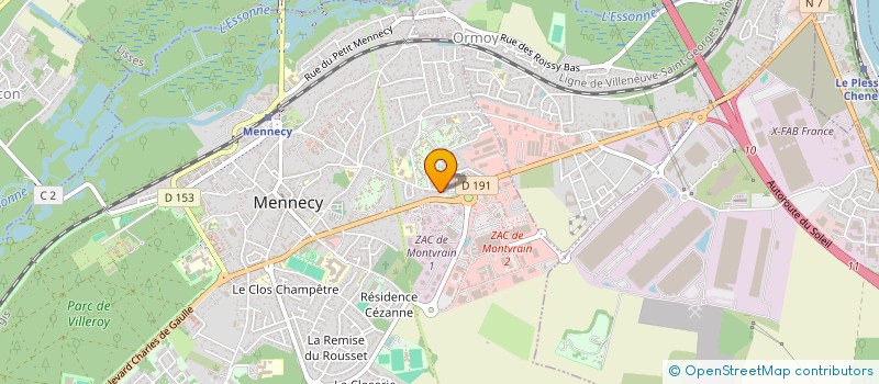 localisation de l'entreprise MENNECY AUTO DIFFUSION à MENNECY