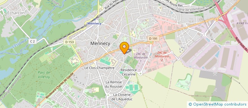 localisation de l'entreprise MENNECY ECHANGES BONI à MENNECY