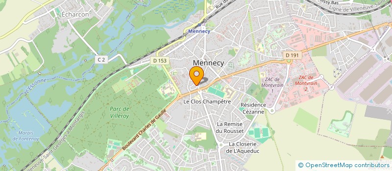 localisation de l'entreprise MENNECY MEEPLES à MENNECY