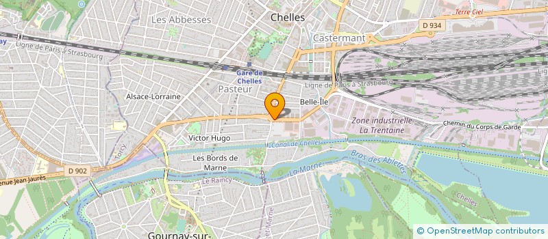 localisation de l'entreprise MENNEFER  CHELLES