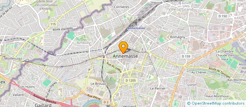 localisation de l'entreprise MENODIS-MENUISERIES NORMALISEES DISTRIBU à ANNEMASSE