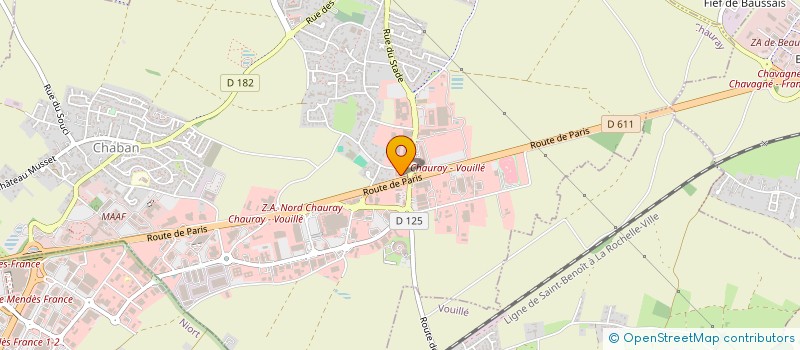 localisation de l'entreprise MENORCA  CHAURAY