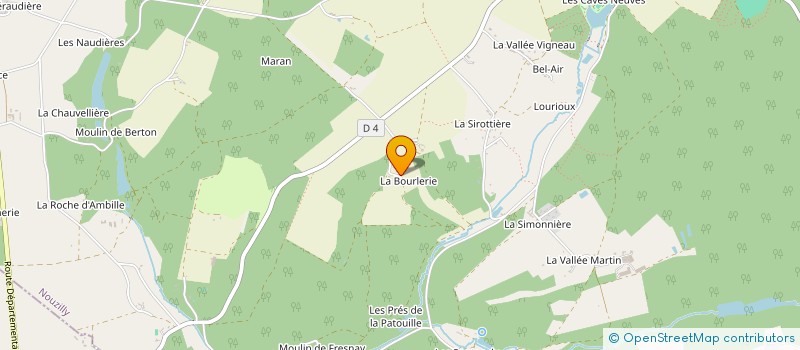 localisation de l'entreprise MENORET AUTOMOBILES à NOUZILLY