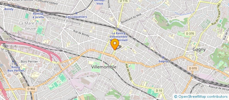 localisation de l'entreprise MENOU à VILLEMOMBLE