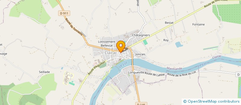 localisation de l'entreprise MENOU & BARDIN GILETTE  CLAIRAC