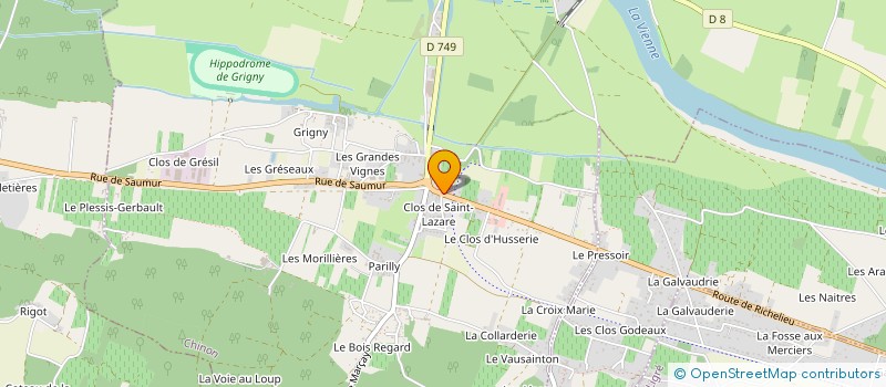 localisation de l'entreprise MENOUX  CHINON