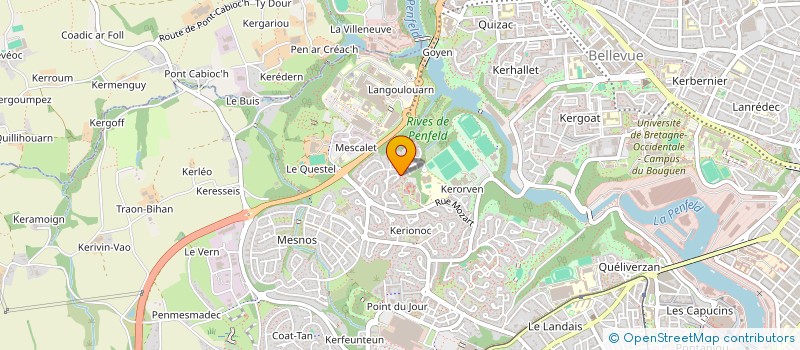 localisation de l'entreprise MENOZ à BREST