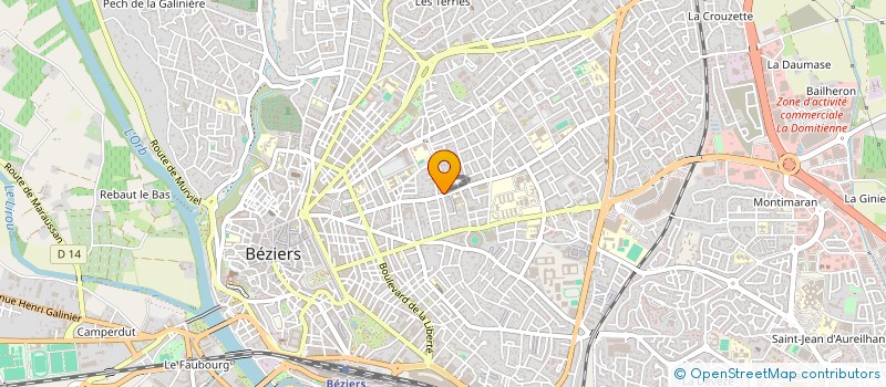localisation de l'entreprise MENPHIS à BEZIERS