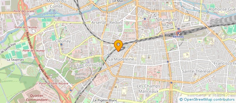 localisation de l'entreprise MENSA BRETAGNE  RENNES