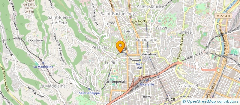 localisation de l'entreprise MENSA COTE D'AZUR à NICE