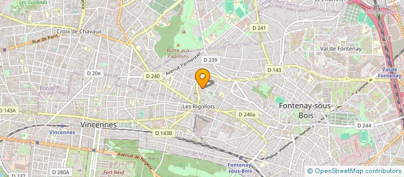 localisation de l'entreprise MENSCHES DE PREVIGNAUD à FONTENAY-SOUS-BOIS