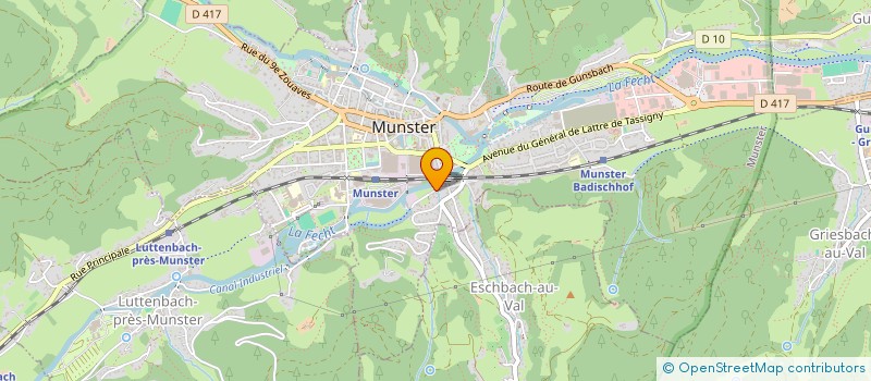 localisation de l'entreprise MENSCHTERTALER ALPHORN BLOSER  MUNSTER