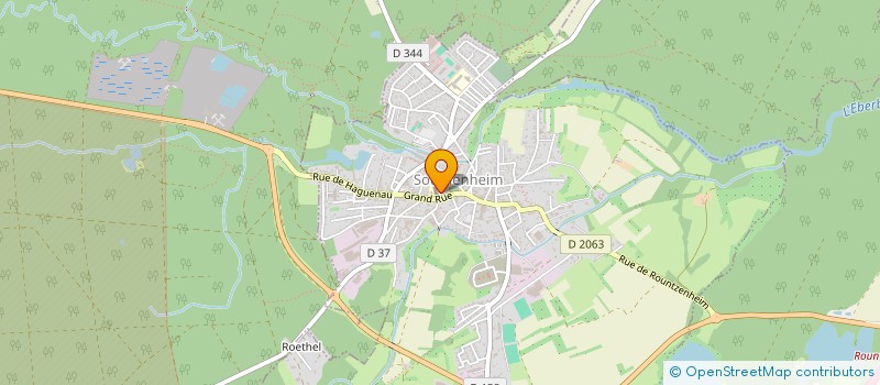 localisation de l'entreprise MENSE CURIALE DE LA COMMUNAUTE DE PAROISSES ARGILE ET SEVE  SOUFFLENHEIM