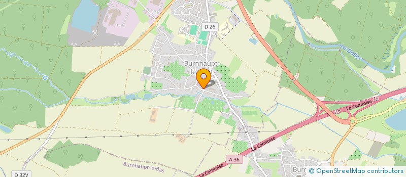 localisation de l'entreprise MENSE CURIALE DE LA COMMUNAUTE DE PAROISSES AUTOUR DU PONT D'ASPACH  BURNHAUPT-LE-HAUT