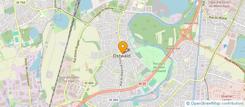 localisation de l'entreprise MENSE CURIALE DE LA COMMUNAUTE DE PAROISSES D'OSTWALD  OSTWALD