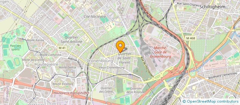 localisation de l'entreprise MENSE CURIALE DE LA COMMUNAUTE DE PAROISSES DE CRONENBOURG à STRASBOURG