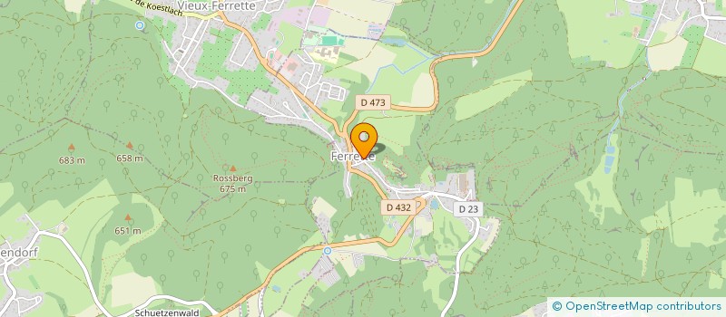 localisation de l'entreprise MENSE CURIALE DE LA COMMUNAUTE DE PAROISSES DU HAUT SUNDGAU  FERRETTE