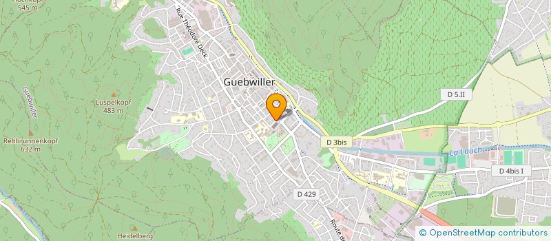 localisation de l'entreprise MENSE CURIALE DE LA COMMUNAUTE DE PAROISSES GUEBWILLER  GUEBWILLER