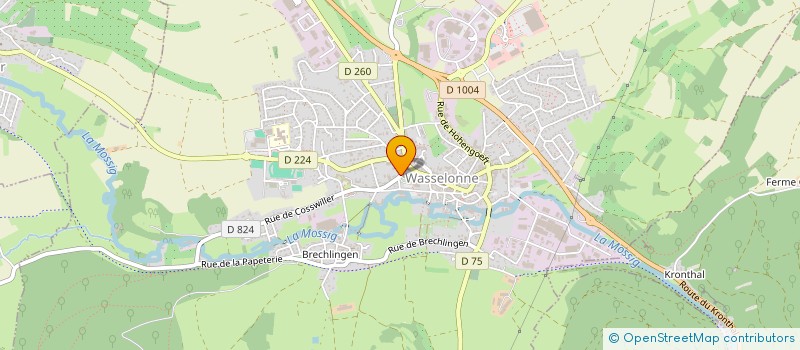 localisation de l'entreprise MENSE CURIALE DE LA COMMUNAUTE DE PAROISSES LES HAUTS DE LA MOSSIG  WASSELONNE