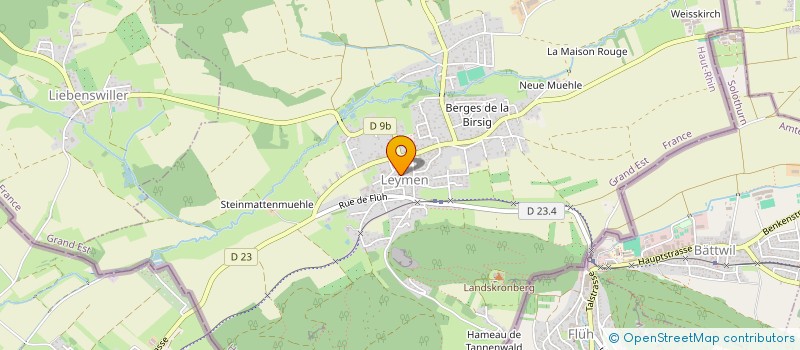 localisation de l'entreprise MENSE CURIALE DE LA COMMUNAUTE DE PAROISSES LES TERRES DU LANDSKRON  LEYMEN