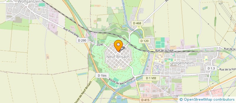 localisation de l'entreprise MENSE CURIALE DE LA COMMUNAUTE DE PAROISSES PAYS DE BRISACH  NEUF-BRISACH