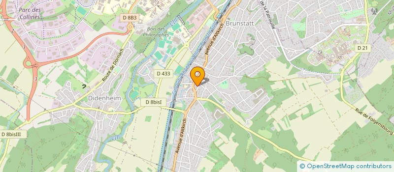 localisation de l'entreprise MENSE CURIALE DE LA COMMUNAUTE DE PAROISSES PORTES DE L'ALTENBERG  BRUNSTATT-DIDENHEIM