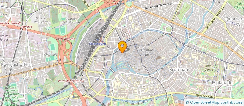 localisation de l'entreprise MENSE CURIALE DE LA COMMUNAUTE DE PAROISSES REMPARTS DE STRASBOURG à STRASBOURG