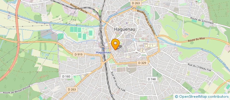 localisation de l'entreprise MENSE CURIALE DE LA COMMUNAUTE DE PAROISSES SAINT-GEORGES DE HAGUENAU  HAGUENAU