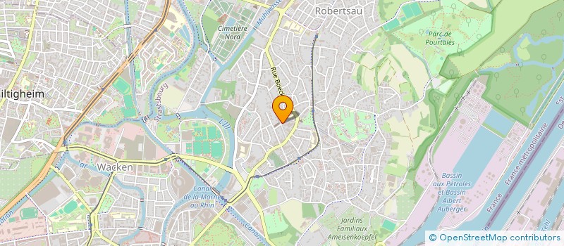 localisation de l'entreprise MENSE CURIALE DE LA COMMUNAUTE DE PAROISSES STRASBOURG ROBERTSAU à STRASBOURG